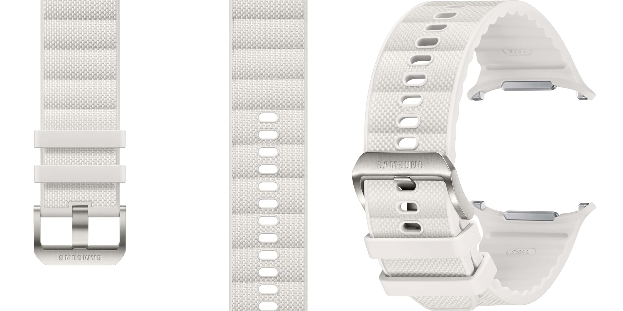 A white watch with holes