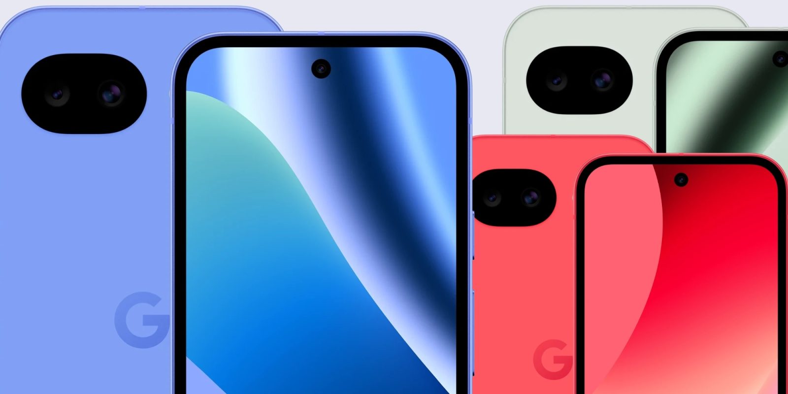 A group of cell phones