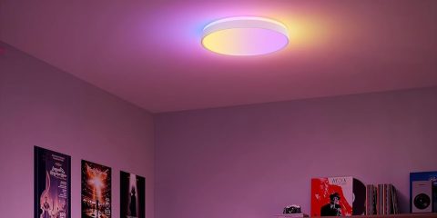 A light on the ceiling