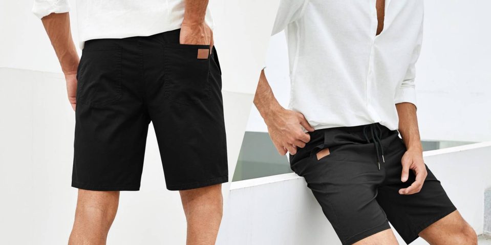 A man wearing shorts and a white shirt