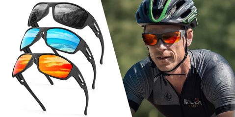 A man wearing a helmet and sunglasses