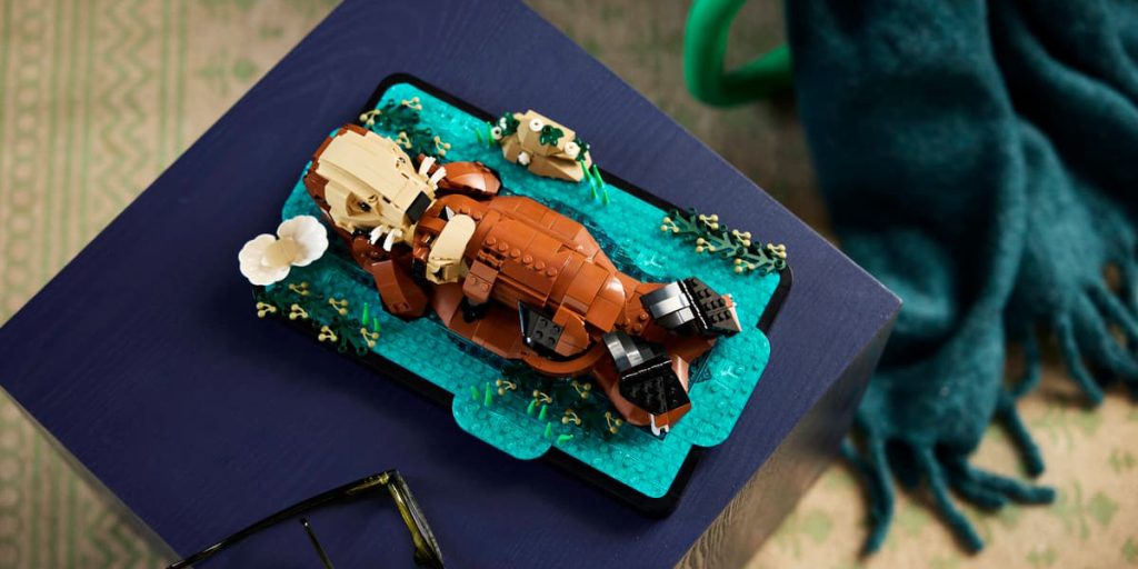 A toy animal on a table