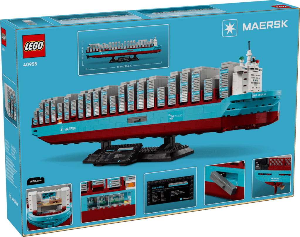 A box of LEGO Maersk ship