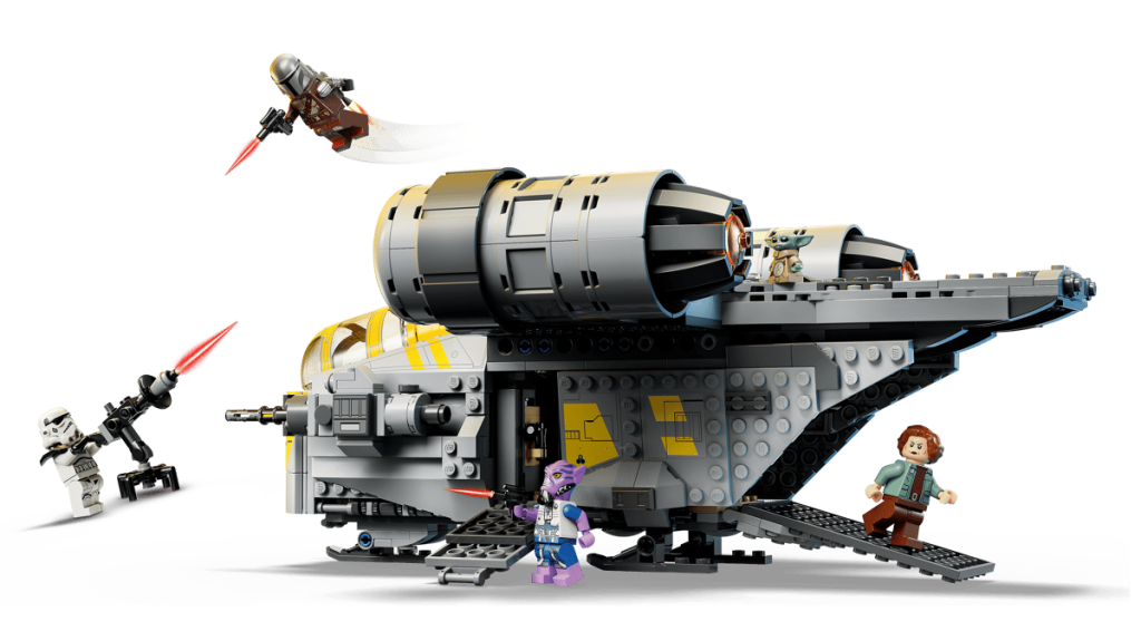 A toy building blocks with characters