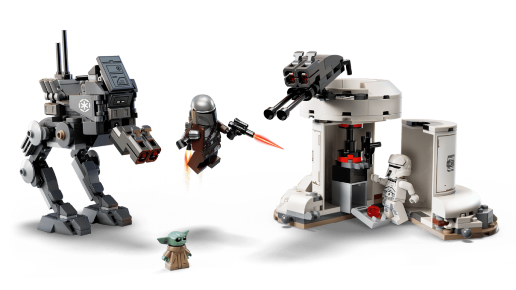 A group of toys on a black background