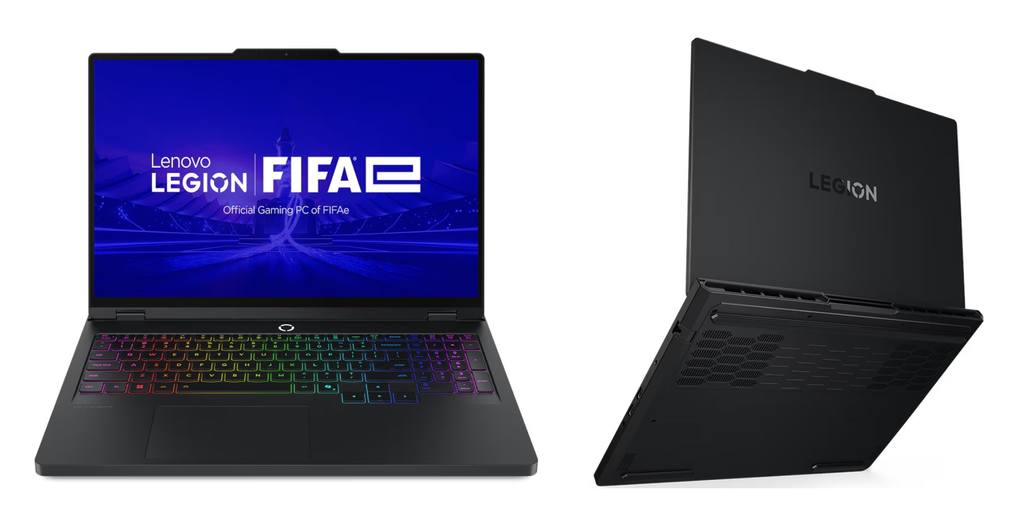 Image showing renders of Lenovo's Legion Pro 5i gaming laptop in black.