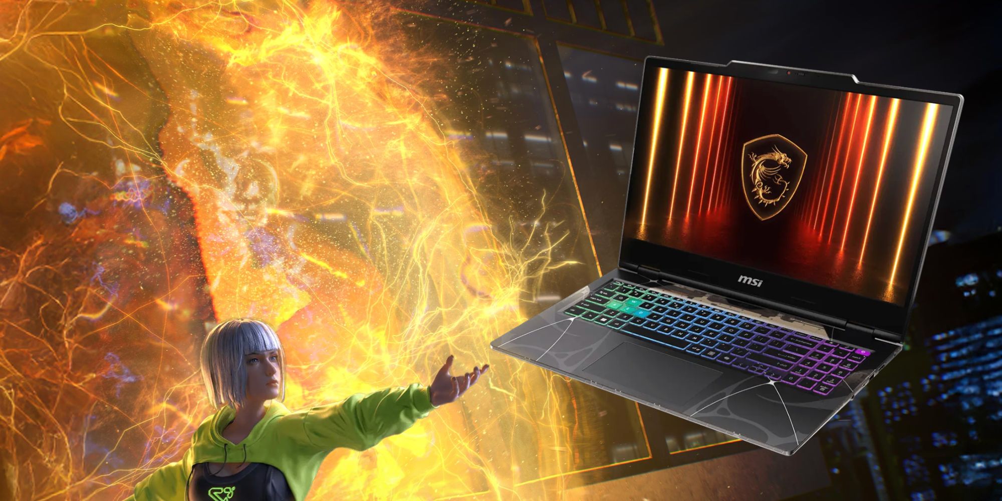 Image showing a render of MSI's Cyborg gaming laptop.