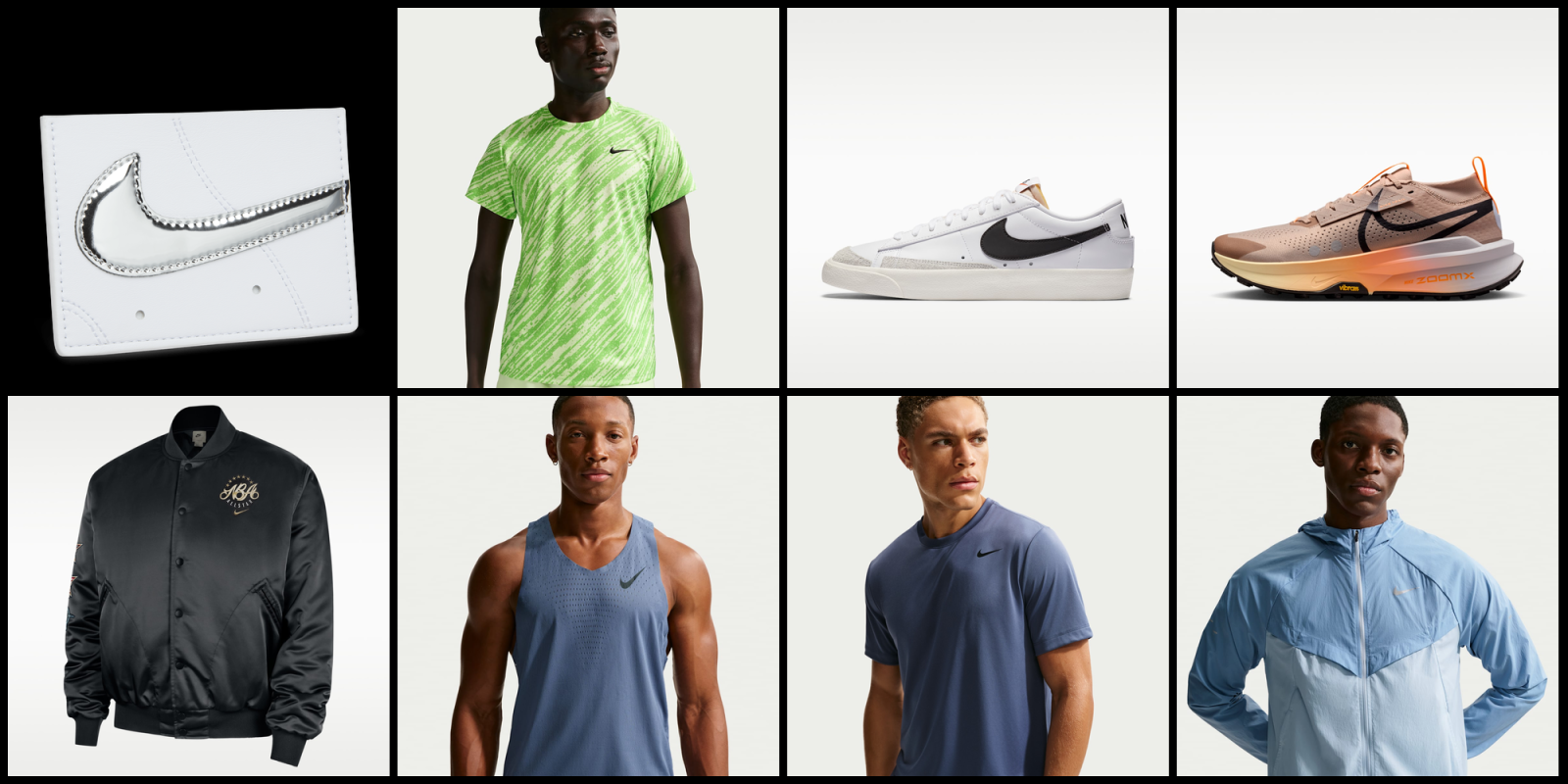 A collage of a man wearing a shirt and a pair of shoes