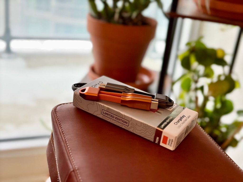 A box of cigarettes on a chair