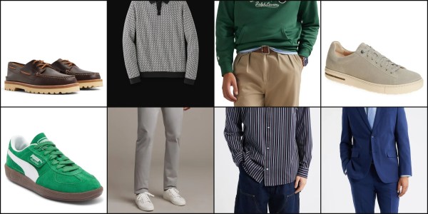 A collage of different clothes