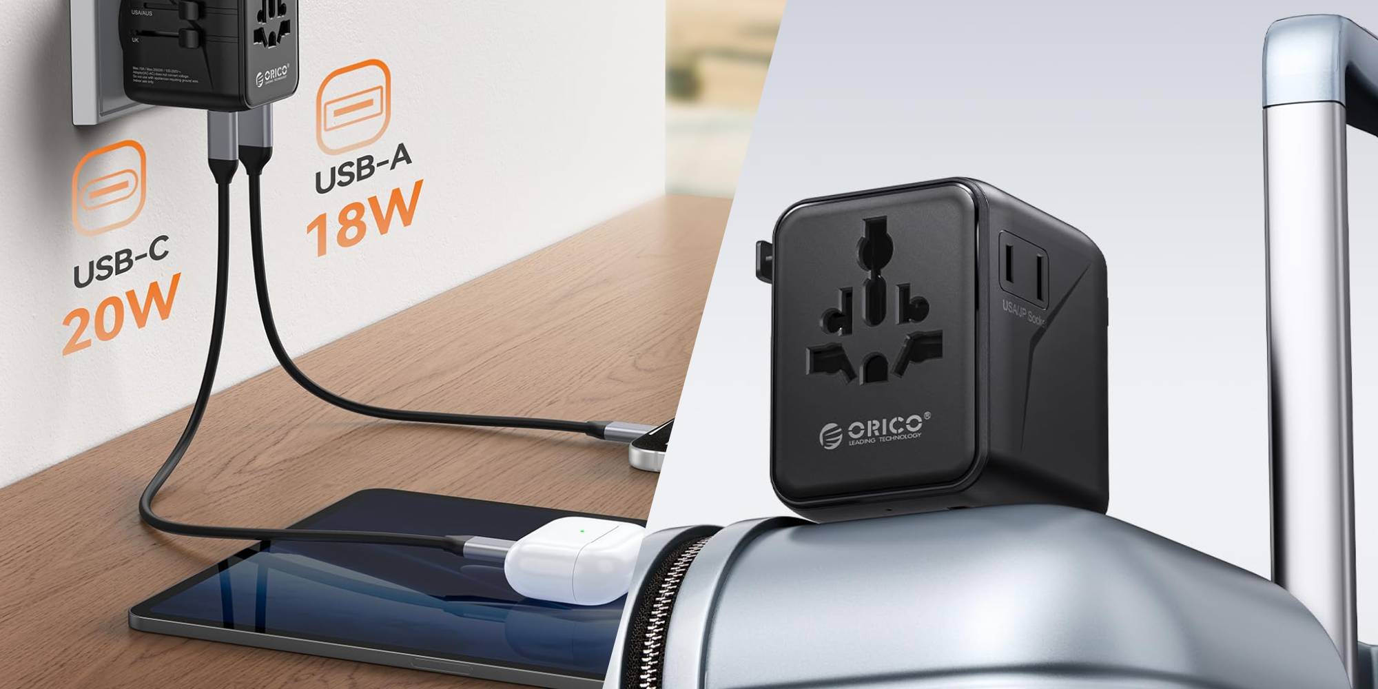 A close up of a power adapter