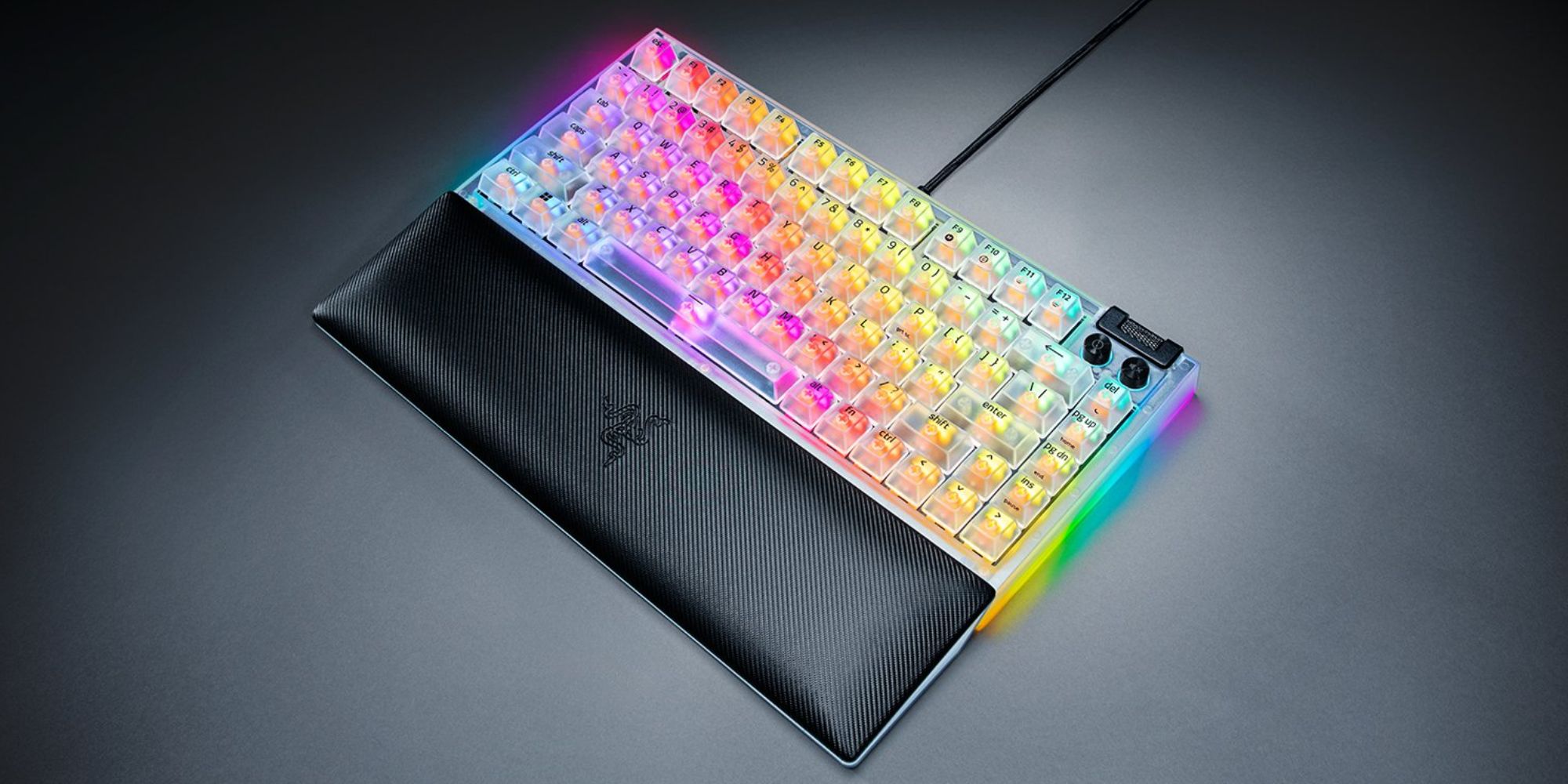 Image showing Razer's Phantom White BlackWidow keyboard.