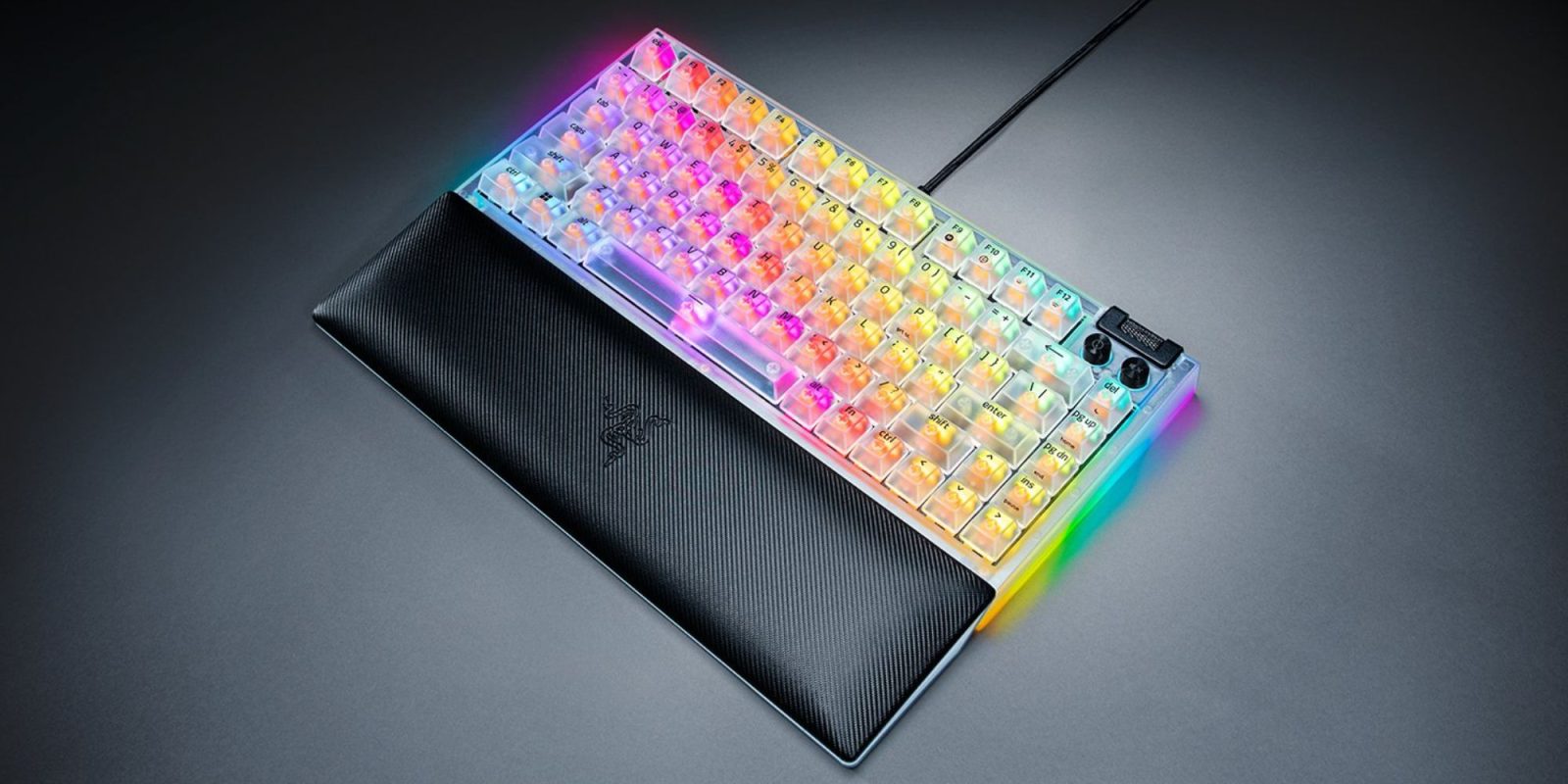 Image showing Razer's Phantom White BlackWidow keyboard.