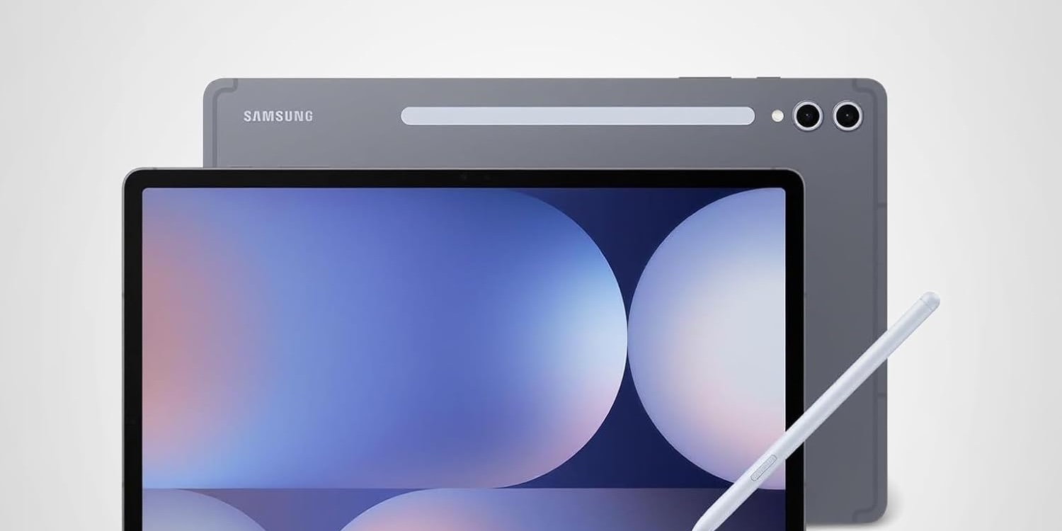 A tablet with a stylus