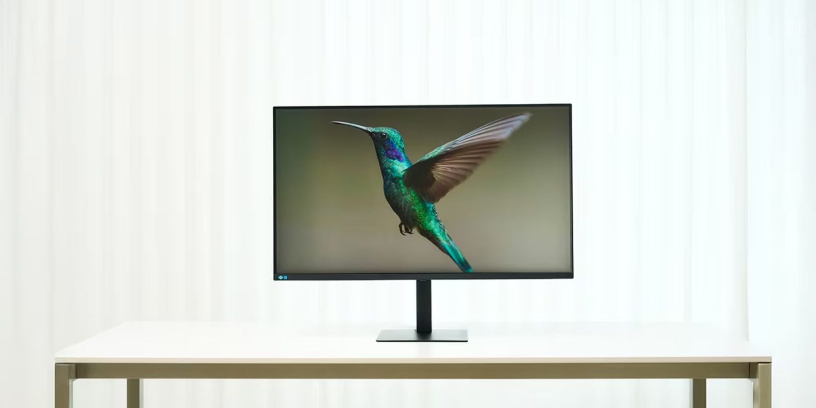 Image showing a render of Samsung's 37-inch S80UD monitor.