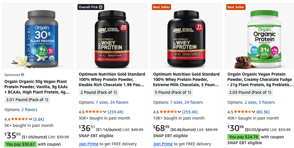 A screenshot of a product