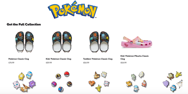 A group of shoes and pins