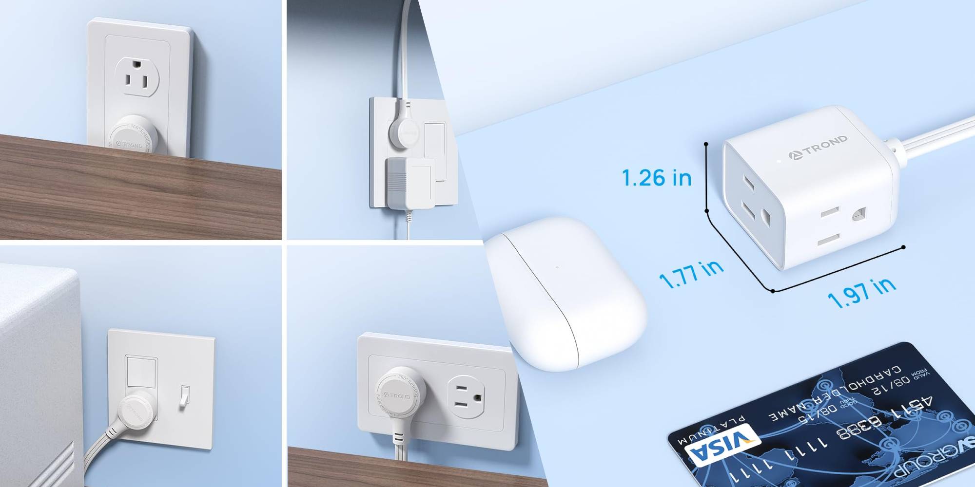 A collage of a computer mouse and a cord