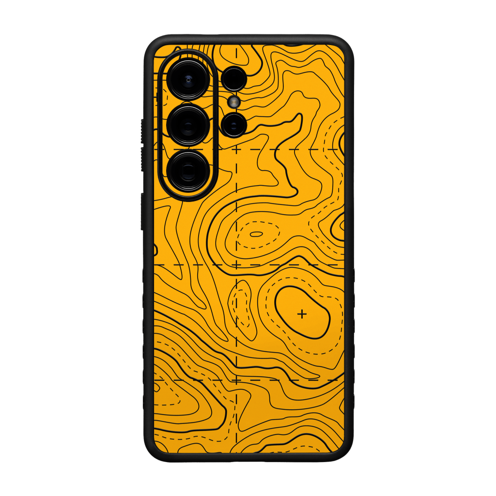 A yellow and black cell phone