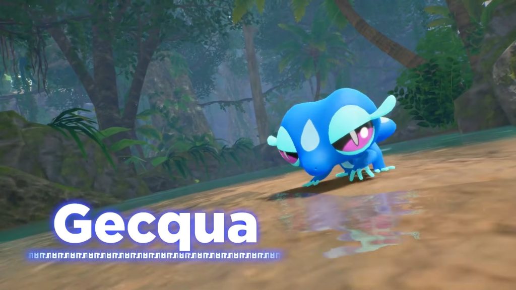 A cartoon animal in a forest