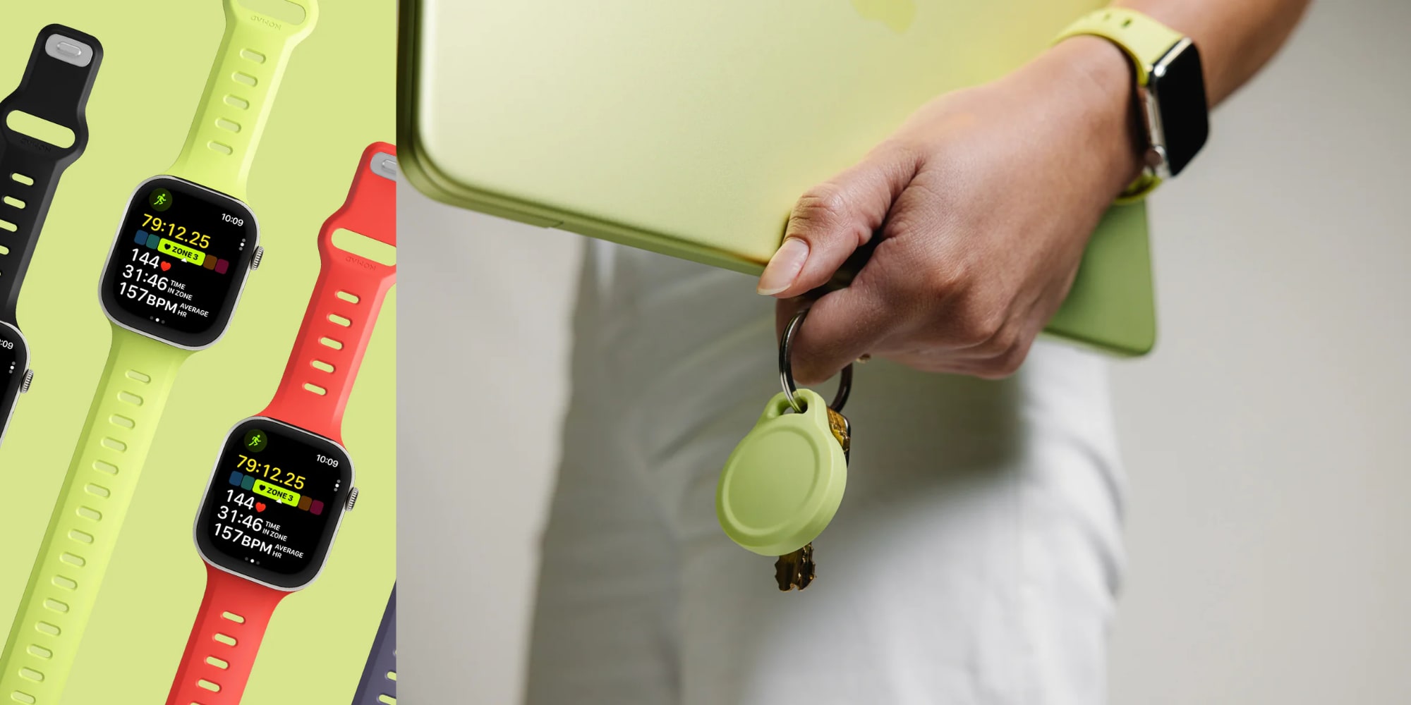 A person holding a key chain