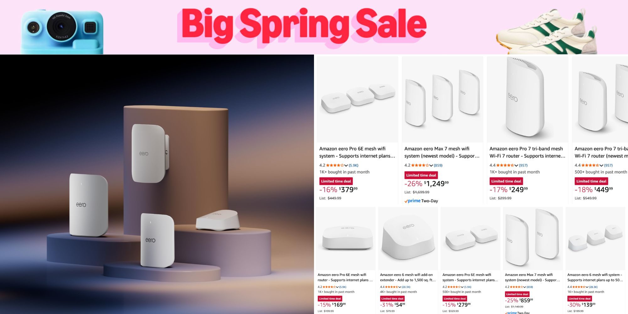 Early Amazon Big Spring Sale offers now live on eero mesh Wi-Fi 