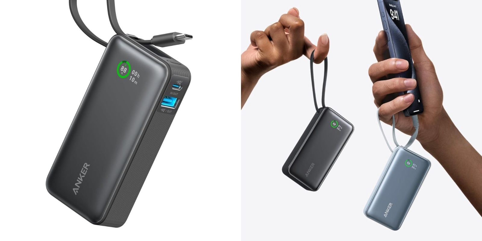Image showing renders of Anker's 10,000mAh Nano power banks.