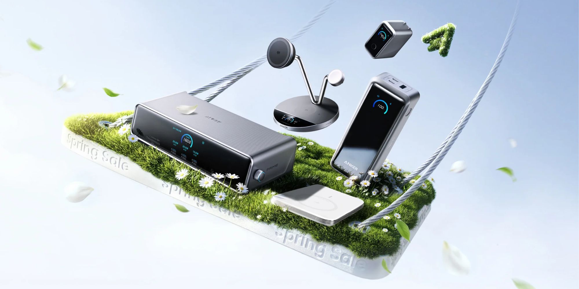 Image showing a promo poster of Anker's Spring sale.