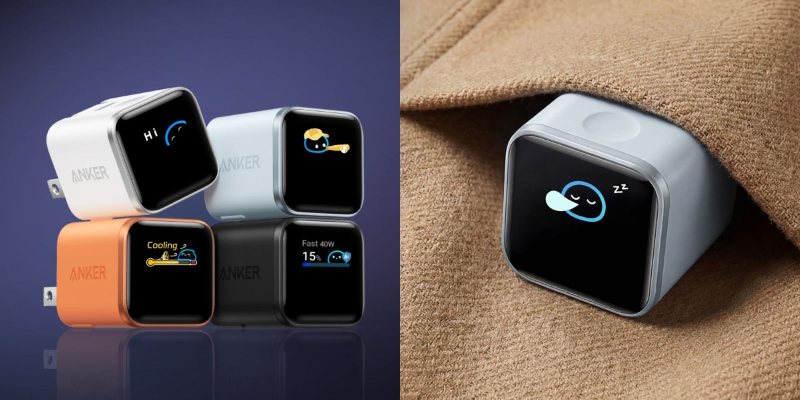 Image showing Anker's 45W Nano USB-C chargers.