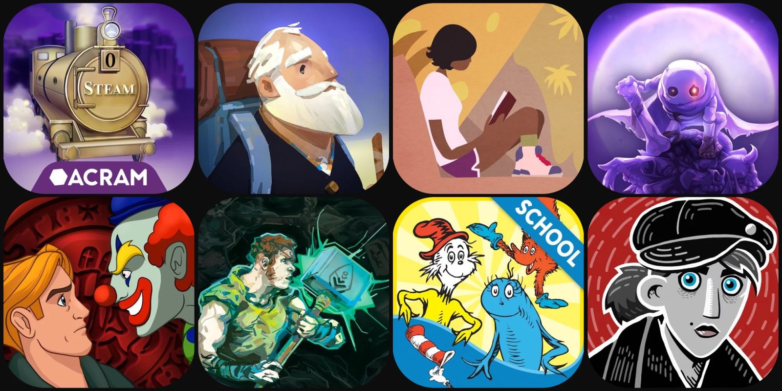 A collage of images of people and animals