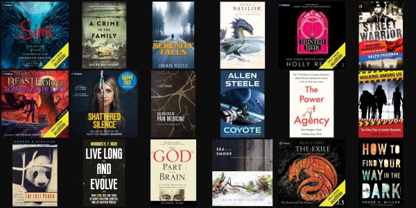 A group of books on a black background