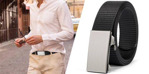 A man wearing a belt