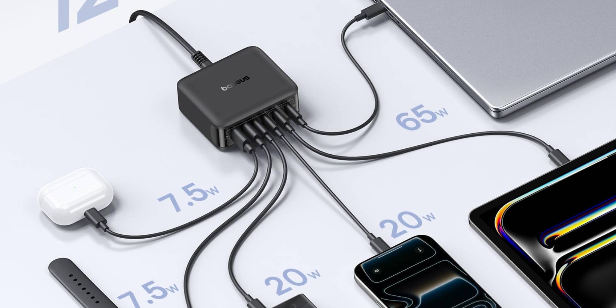 A black device connected to a cell phone