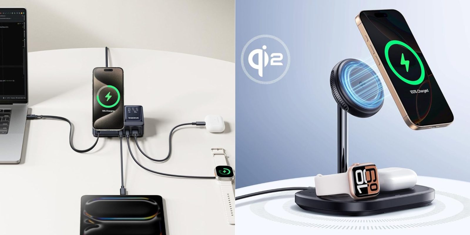 Image showing renders of Baseus charging stations.