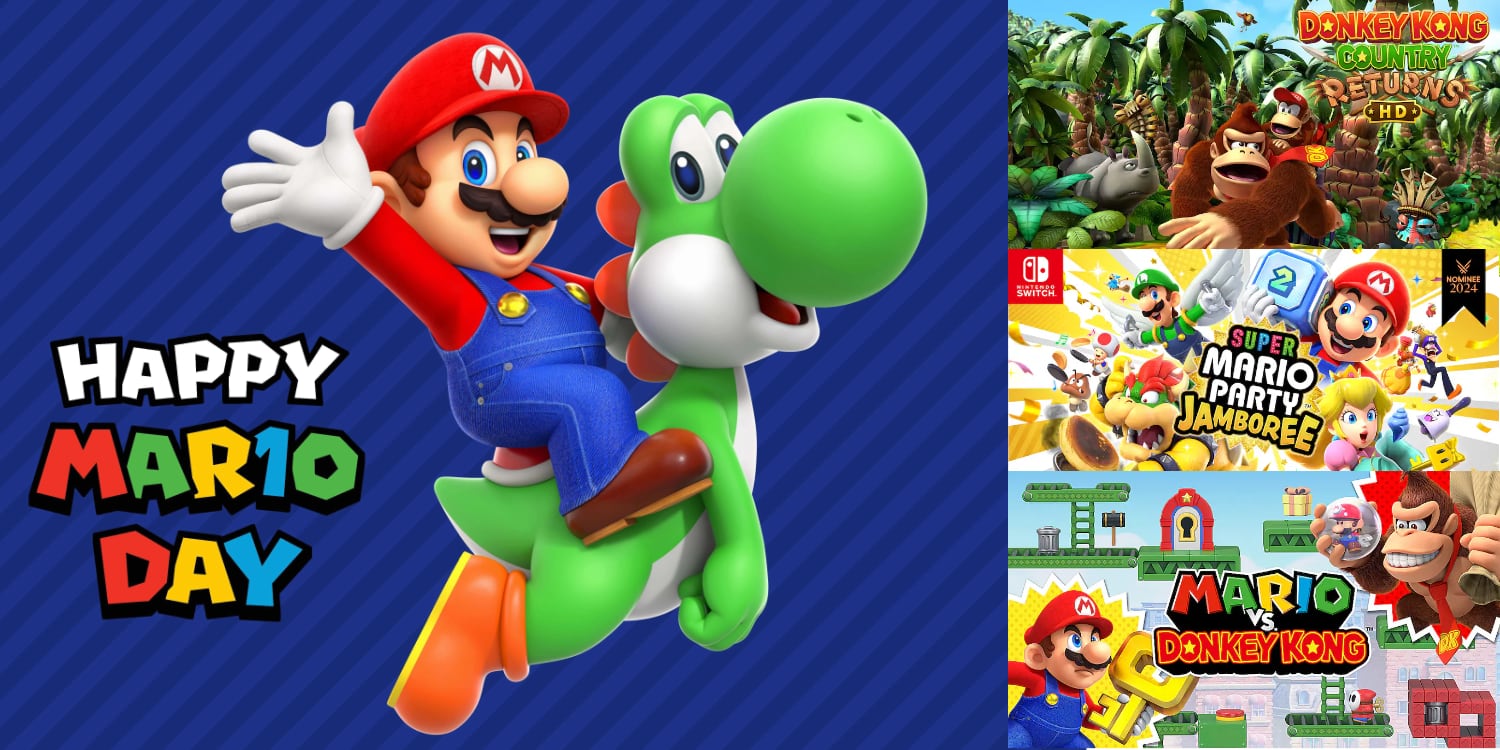 A video game character with a green yoshi and a red hat