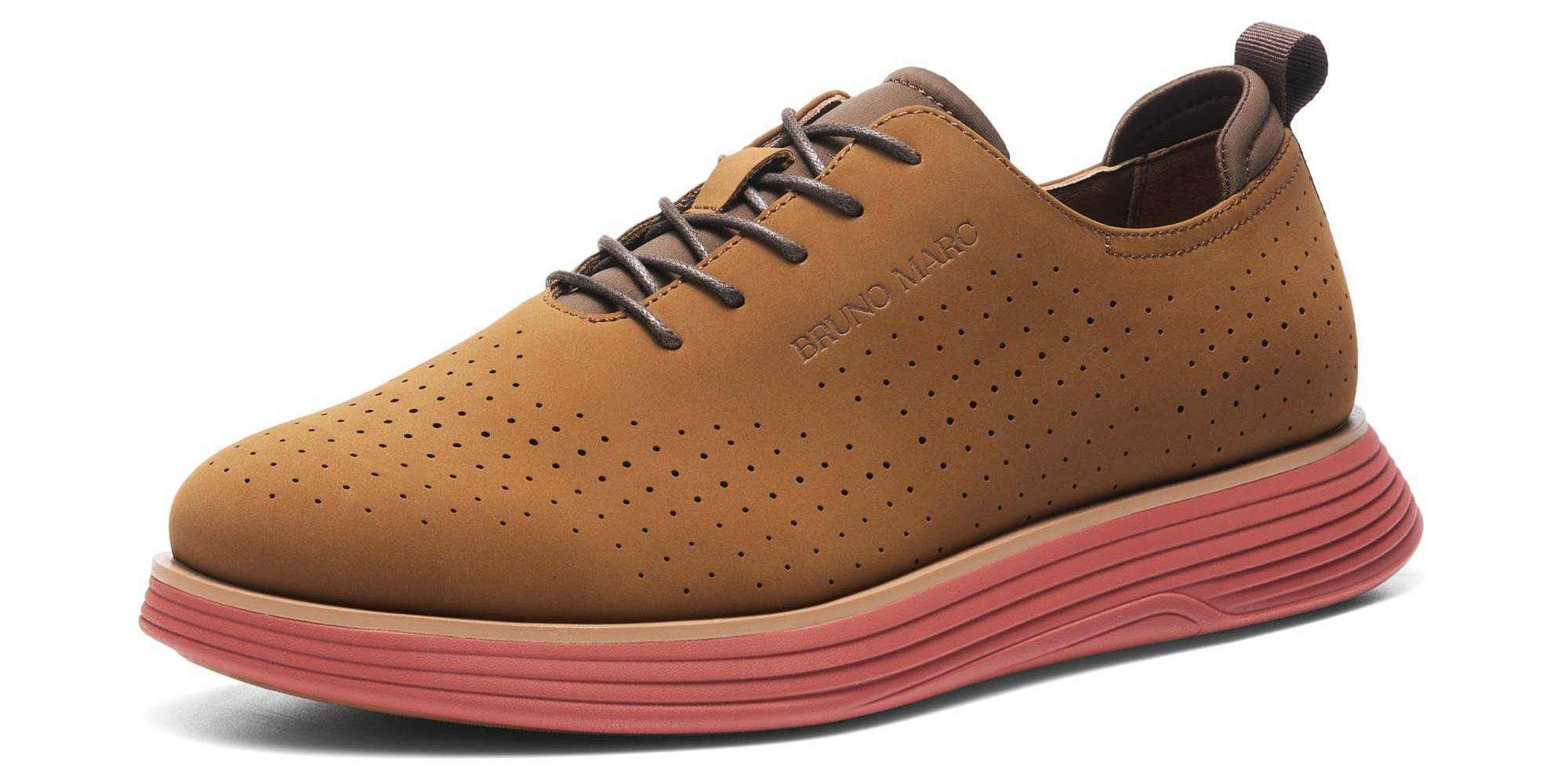 A brown and pink shoe