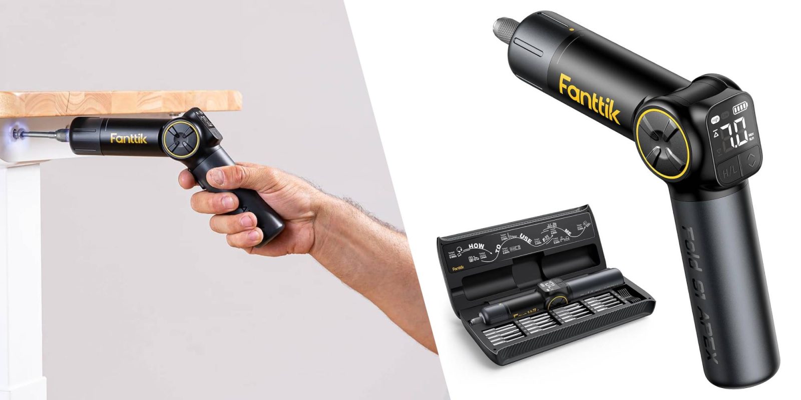 A hand holding a tool