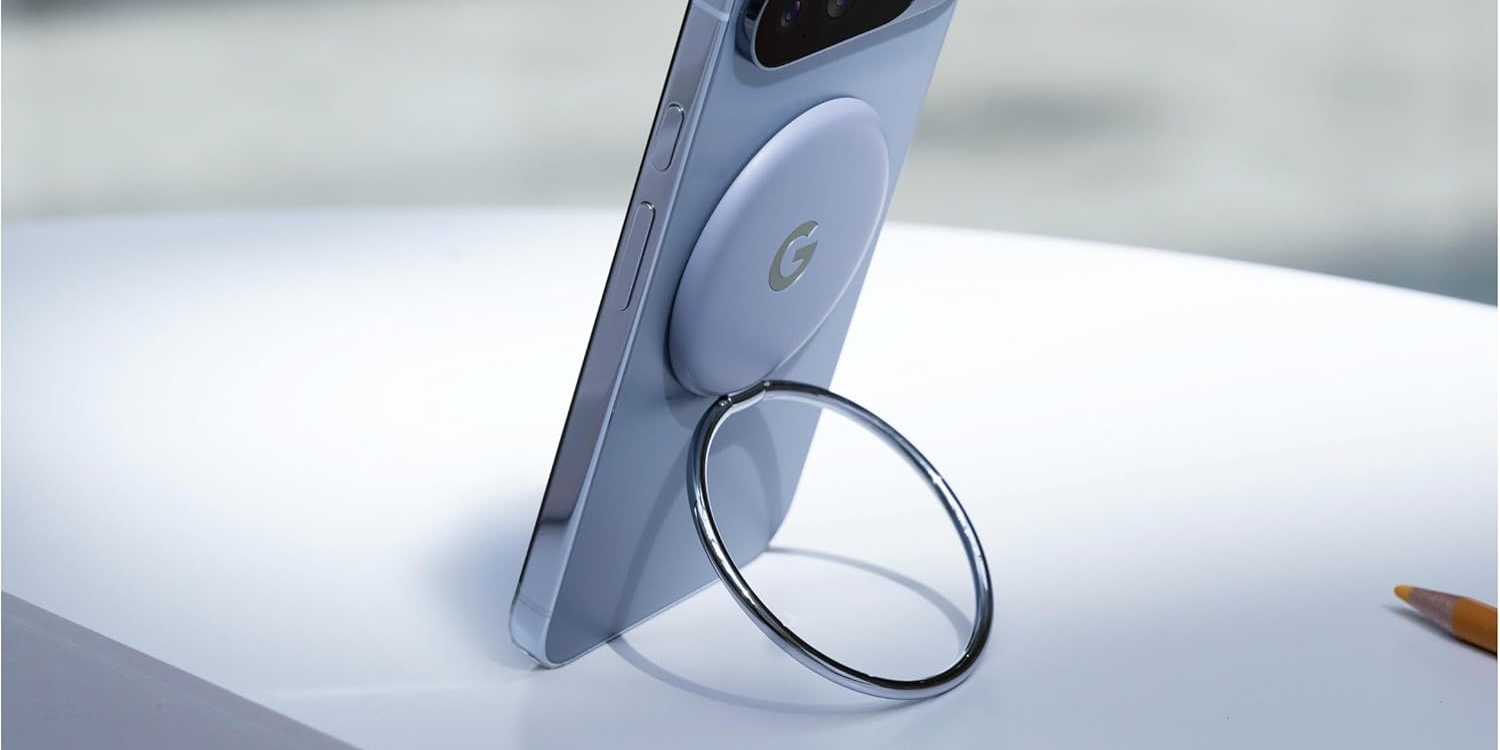 A phone with a ring holder