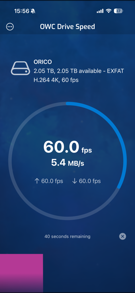 A screen shot of a device