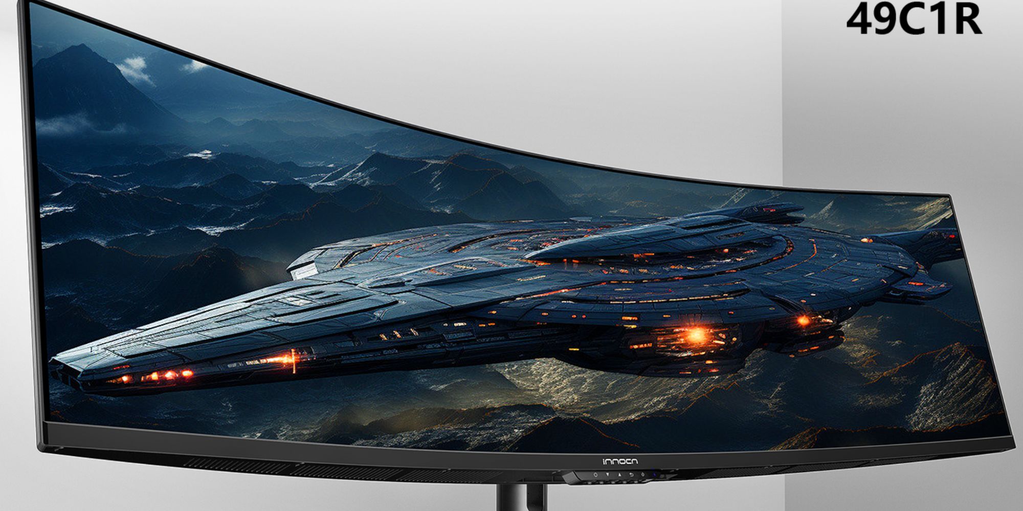 Image showing render of INNOCN's ultrawide gaming monitor.