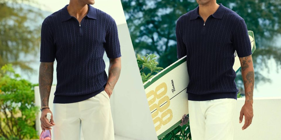 A man holding a surfboard