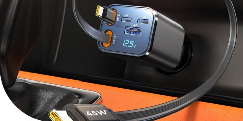 A close up of a charger