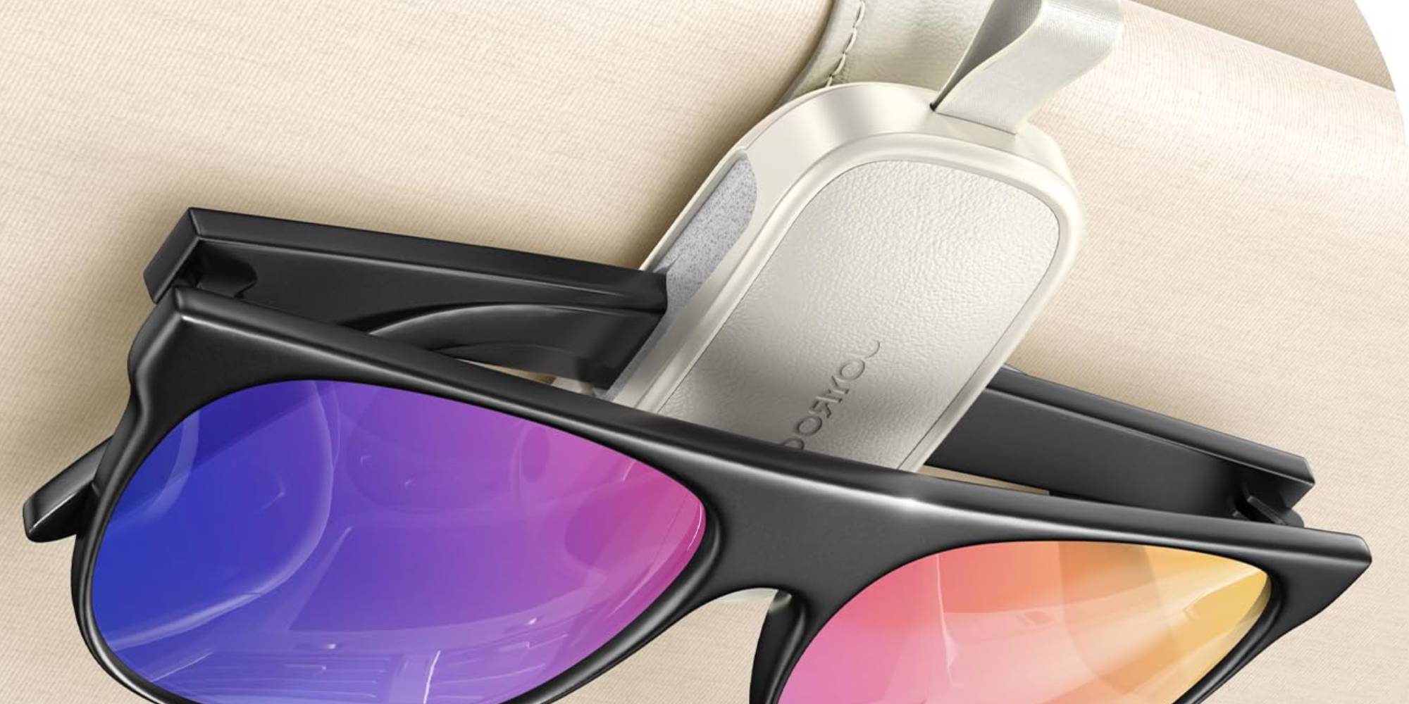 A sunglasses with a strap attached to it