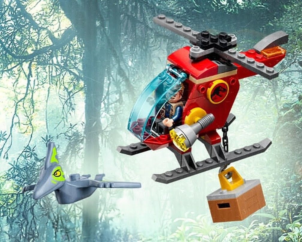 A toy helicopter in the air