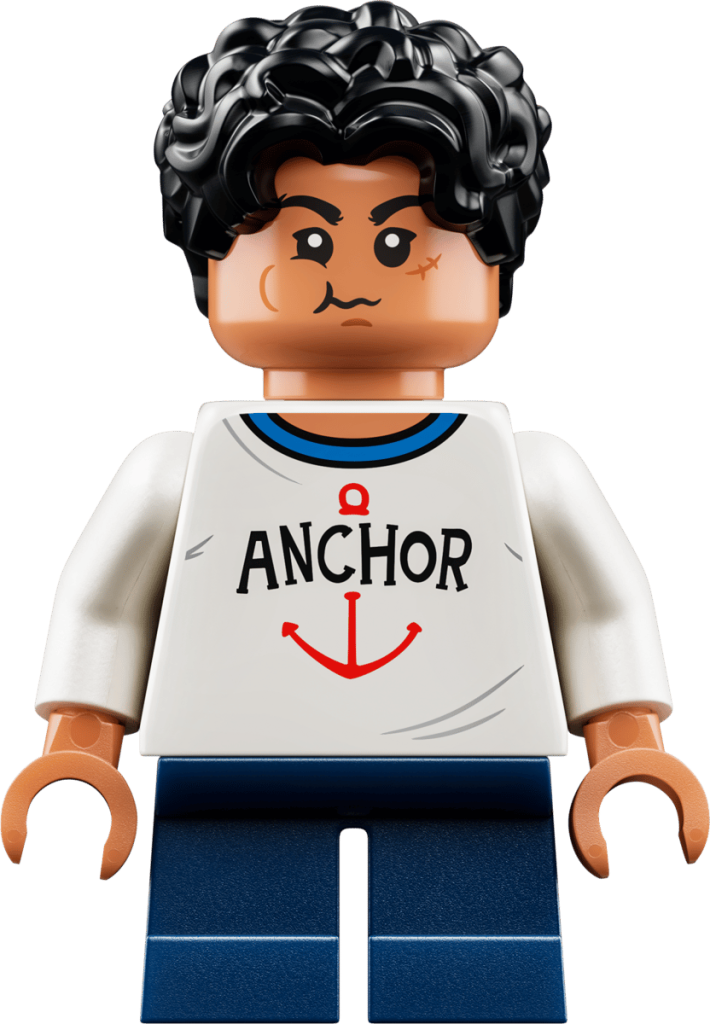 A close up of a toy from the LEGO One Piece Gum-Gum