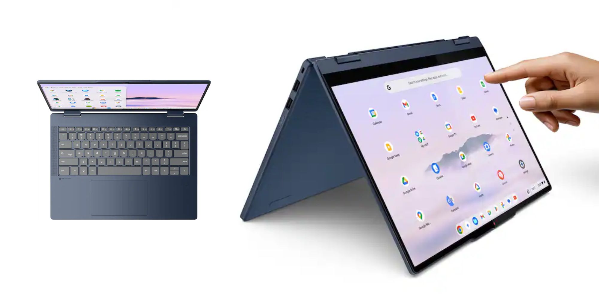 A laptop with a fold up keyboard