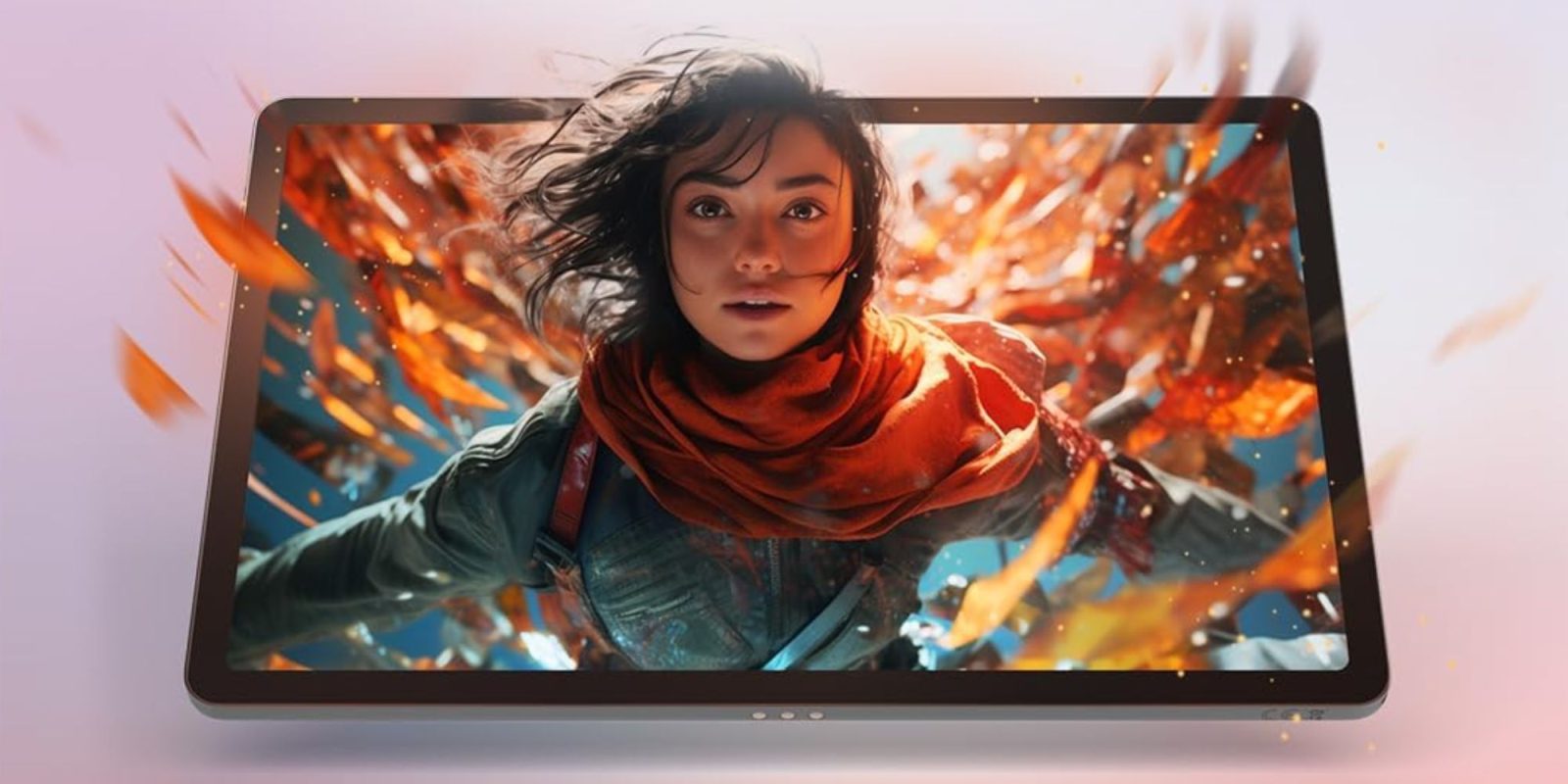 Image showing a render of Lenovo's Idea Tab Android tablet.