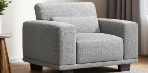 A white chair in a room