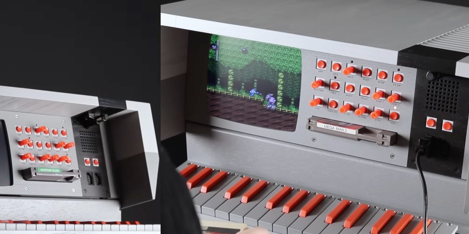 A person playing a video game