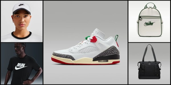 A white and red shoe